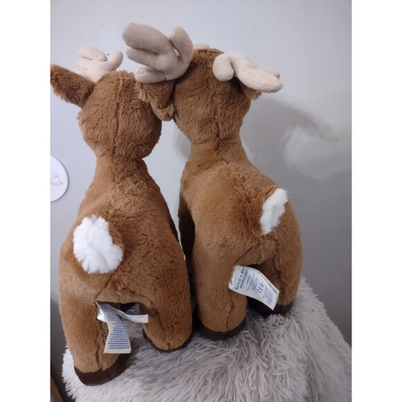 Build a Bear Dasher Reindeer Stuffed Animal Christmas Plush Toy Lot Of 2 - Picture 6 of 10